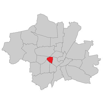 M&uuml;nchen Schwanthalerhoehe - Vektor