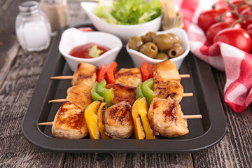 meat barbecue with sauce