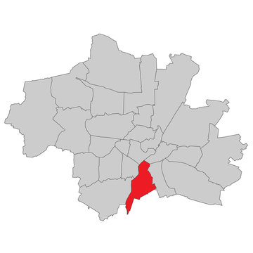 M&uuml;nchen Untergiesing-Harlaching - Vektor