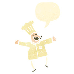retro cartoon,chef