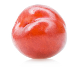Plums isolated on white background
