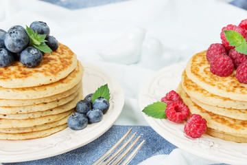 Pancakes with berries