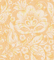 Fototapeta na wymiar Vector Floral vintage rustic seamless pattern