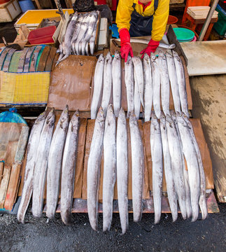 Jagalchi Fischmarkt in Busan Korea