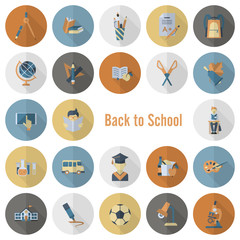 Fototapeta premium School and Education Icons