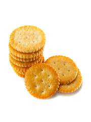 Isolated round crackers