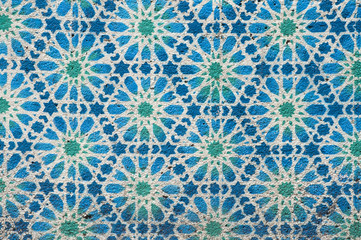 Graffiti motifs bleu vert