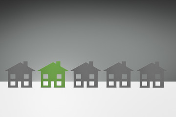 environmental Green family House concept