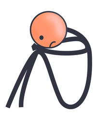 Illustration of sadness