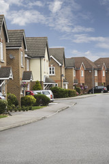 a Suburban residential street