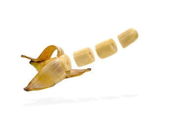 banana isolated on white background