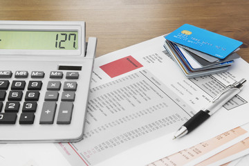 credit cards with credit card statements