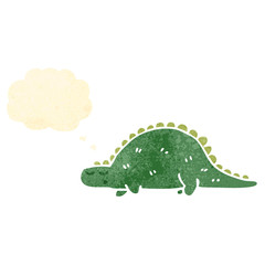 retro cartoon dinosaur