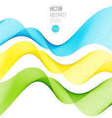 Set of blend abstract wave