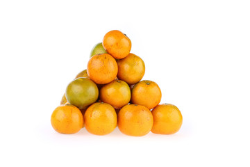 oranges fruit tropical isolated on white background