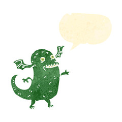 retro cartoon little devil