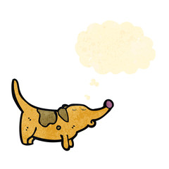 retro cartoon little dog