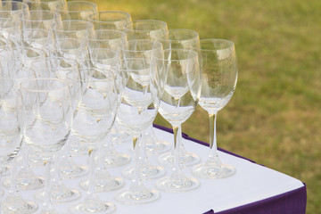 empty wine glass