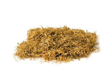Dried of tobacco isolated on white background