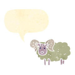 retro cartoon ram