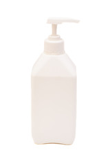 Bottle of liquid soap isolated on white 