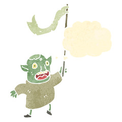 retro cartoon goblin