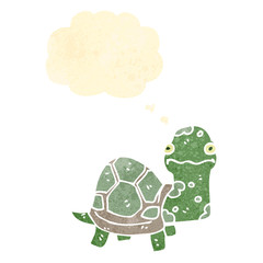 retro cartoon tortoise