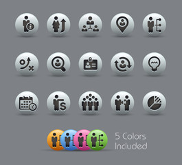 Naklejka premium Efficiency and Business Strategies -- Pearly Series