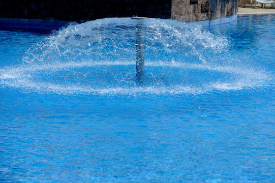 Swimming Pool With Fountain