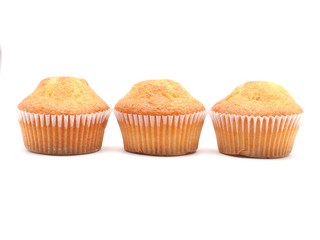 cupcakes on a white background