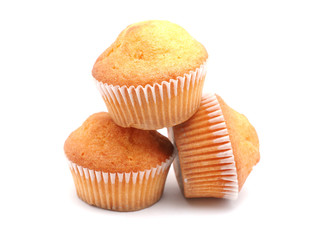 cupcakes on a white background