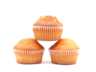 cupcakes on a white background