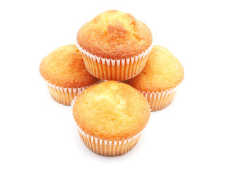 cupcakes on a white background