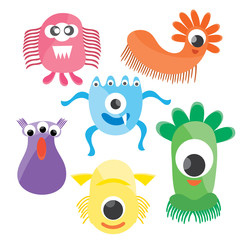 Cute monsters.