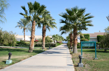 Path in resort hotel