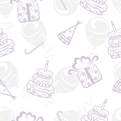 Birthday seamless background