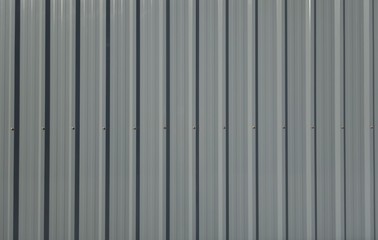 Gray corrugated metal sheet