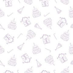 Birthday seamless background