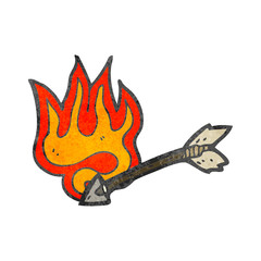 flaming arrow cartoon