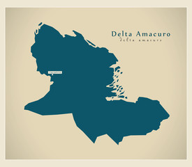 Modern Map - Delta Amacuro VE