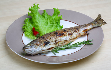 Grilled trout