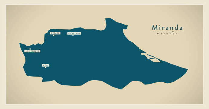 Modern Map - Miranda VE