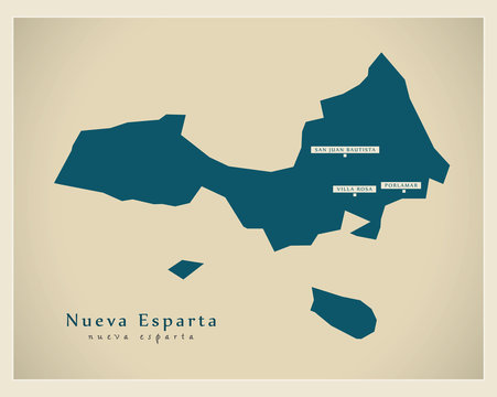 Modern Map - Nueva Esparta VE