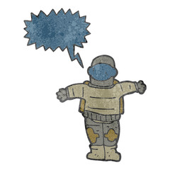 retro cartoon astronaut