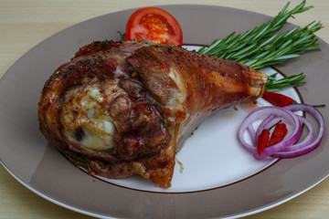  Rosted turkey leg