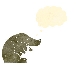 retro cartoon bear
