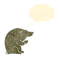 retro cartoon bear