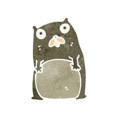 retro cartoon beaver