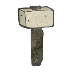 retro cartoon mallet