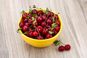 Cherry in the bowl